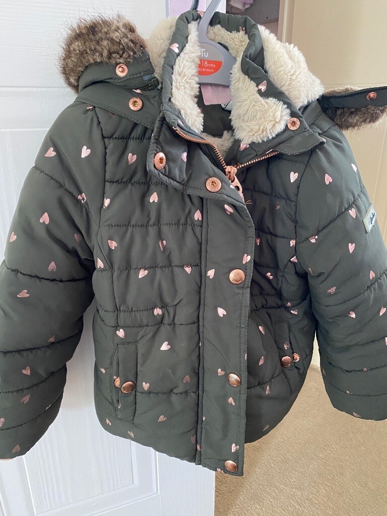 Joules khaki heart coat | in Didcot 